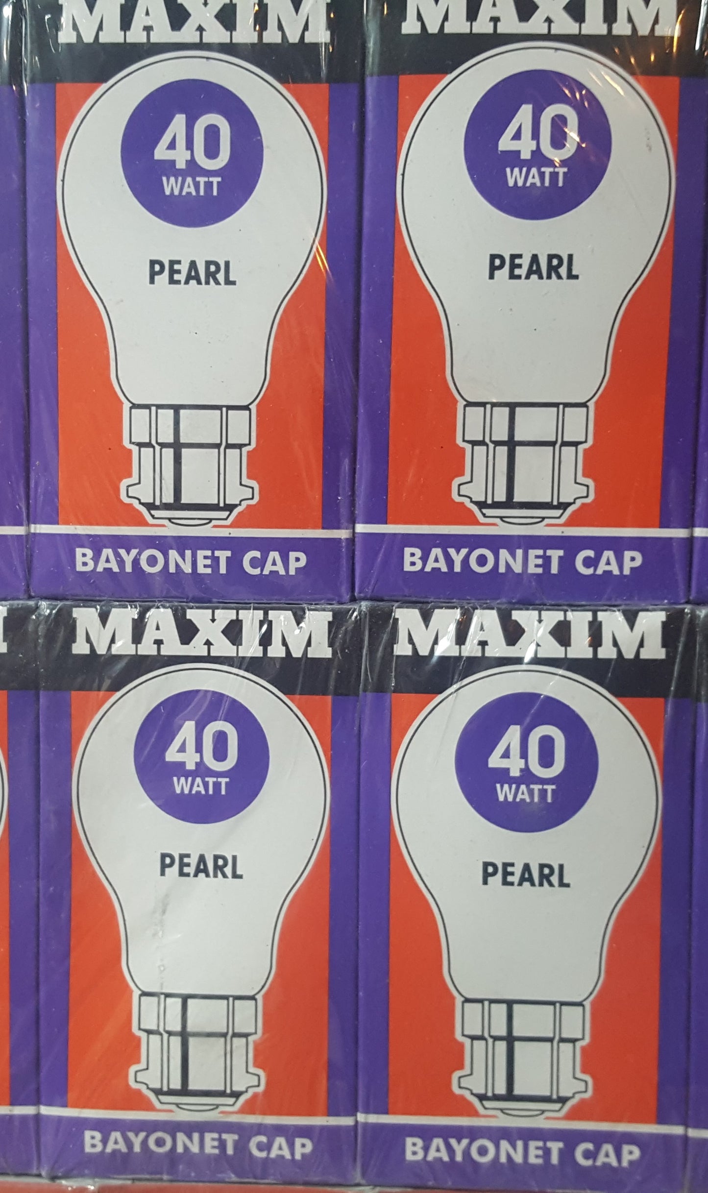 Twenty x 40Watt BC / B22 Clear / Pearl GLS Warm White Light Bulbs from £0.75