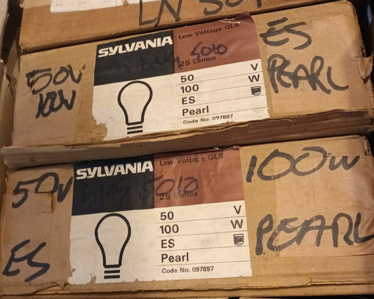 GLS 50 Volt  100 Watt ES / E27 Perl By Sylvania