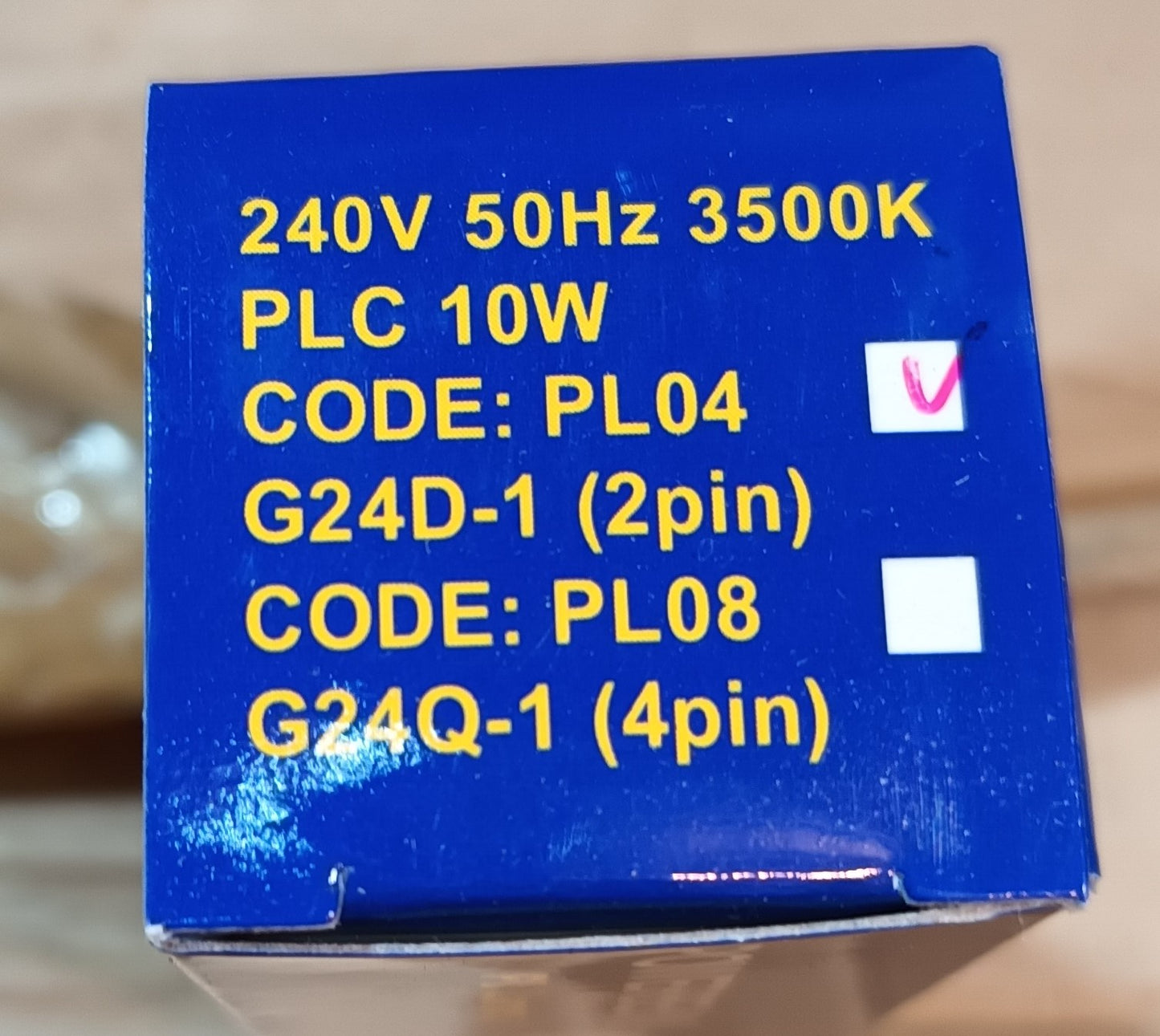 10Watt DD/PLC Col 835 White / 3500K 2-Pin G24D-1 pack 6/10/50 from £0.86