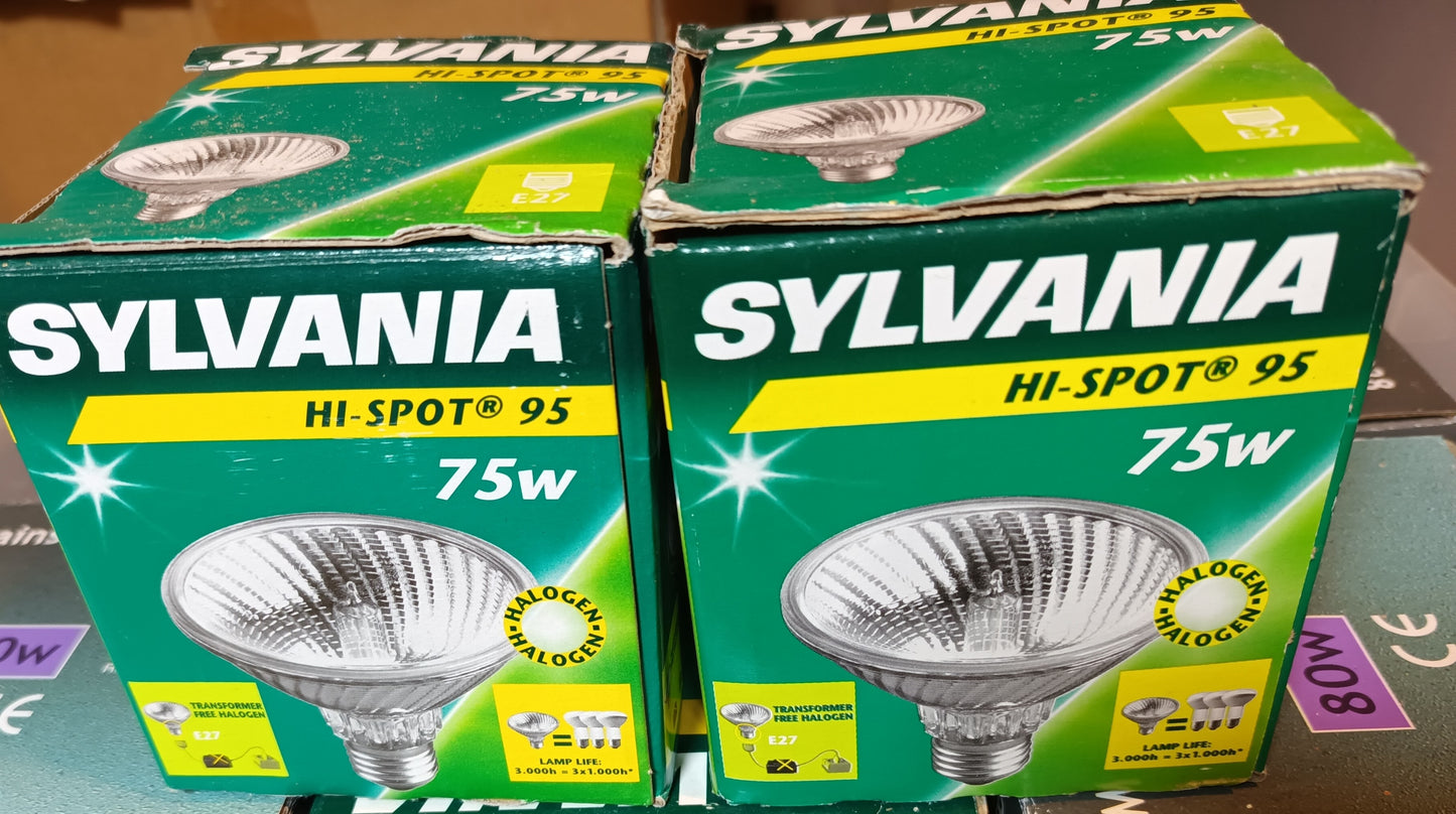 Par30 / Hi - Spot95 Flood ES / E27 75W Twin Pack By Sylvania