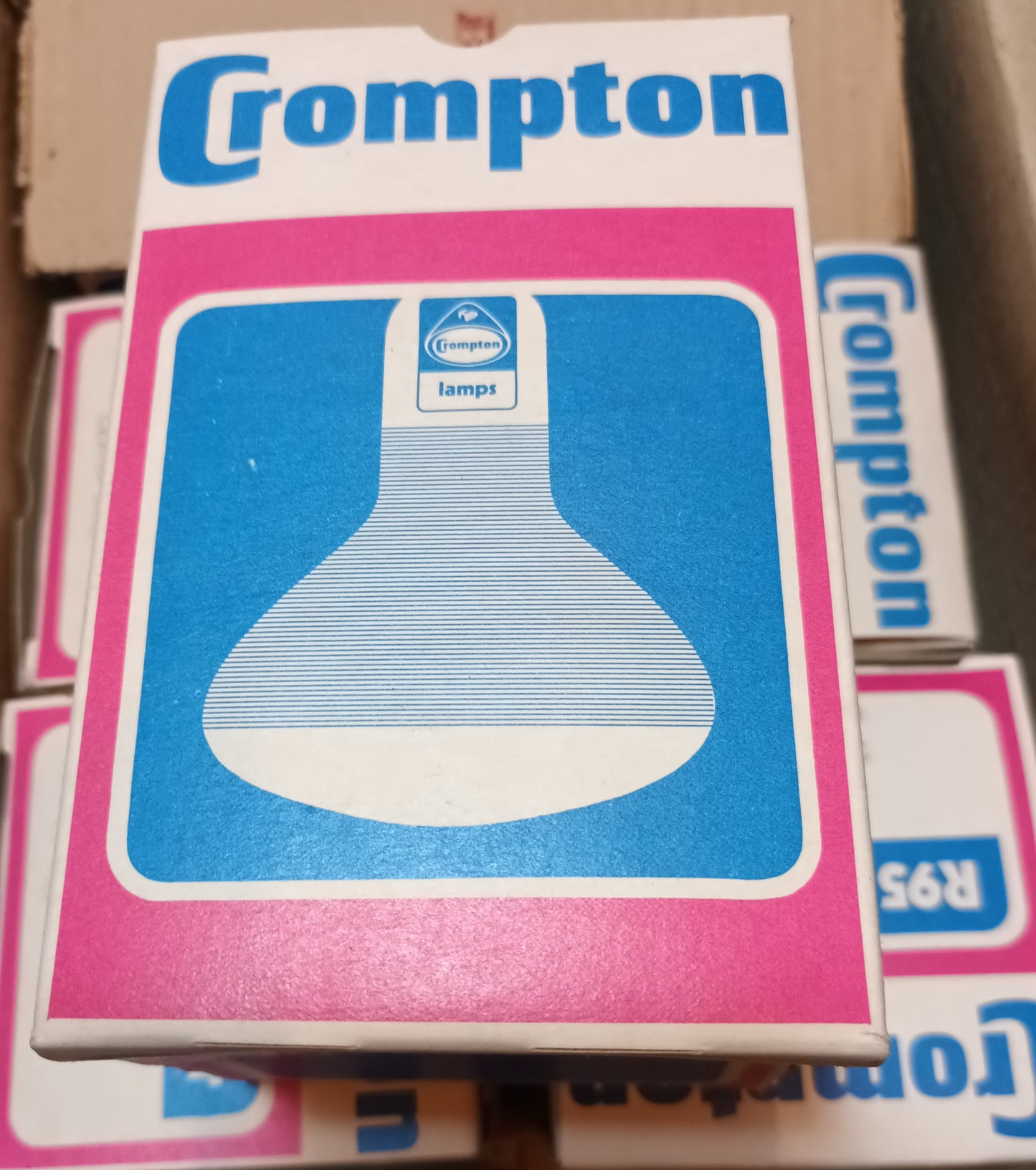 R95 Clear Green 75W BC / B22 Reflector By Crompton