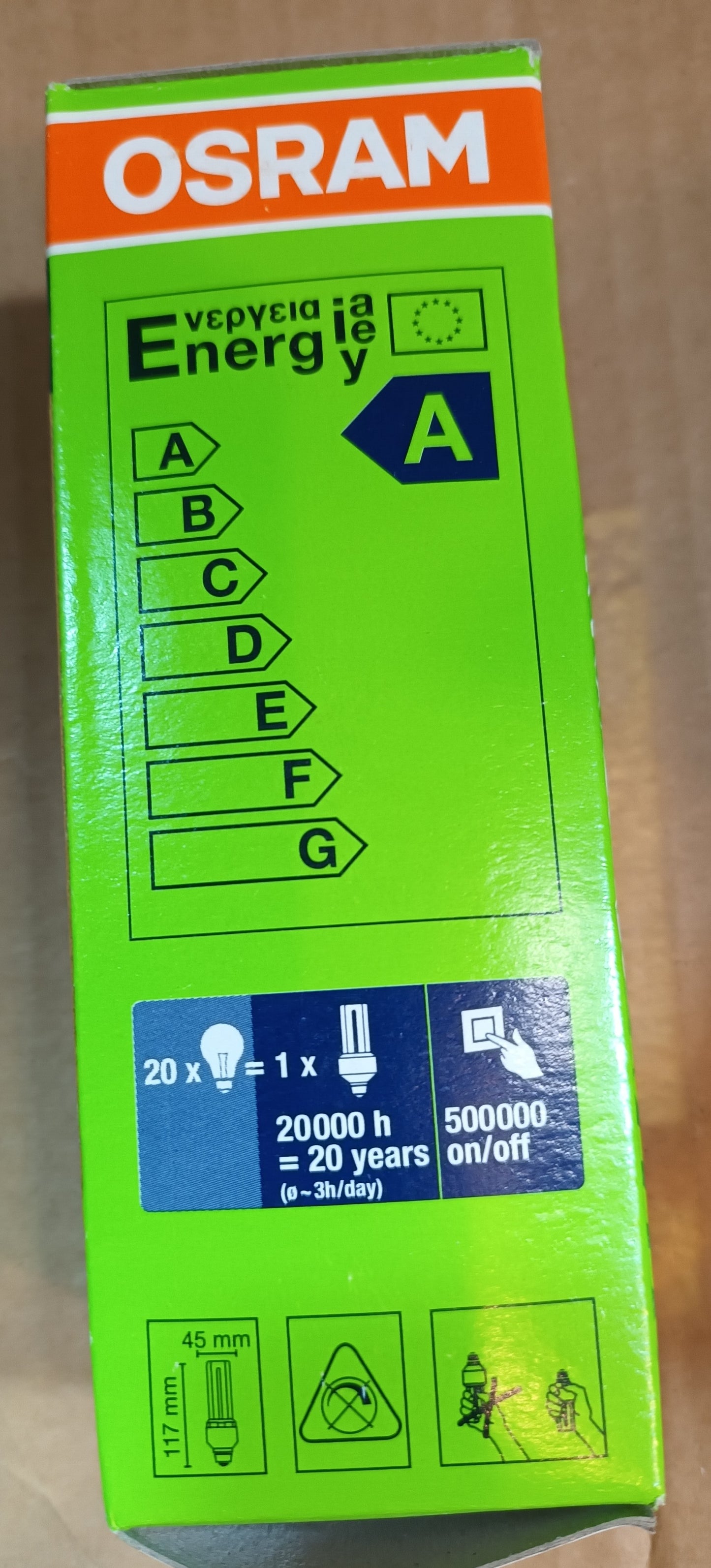 Osram Dulux 11Watt = 60w BC / B22 2500k / Warm Comfort Light 20,000hrs By Osram