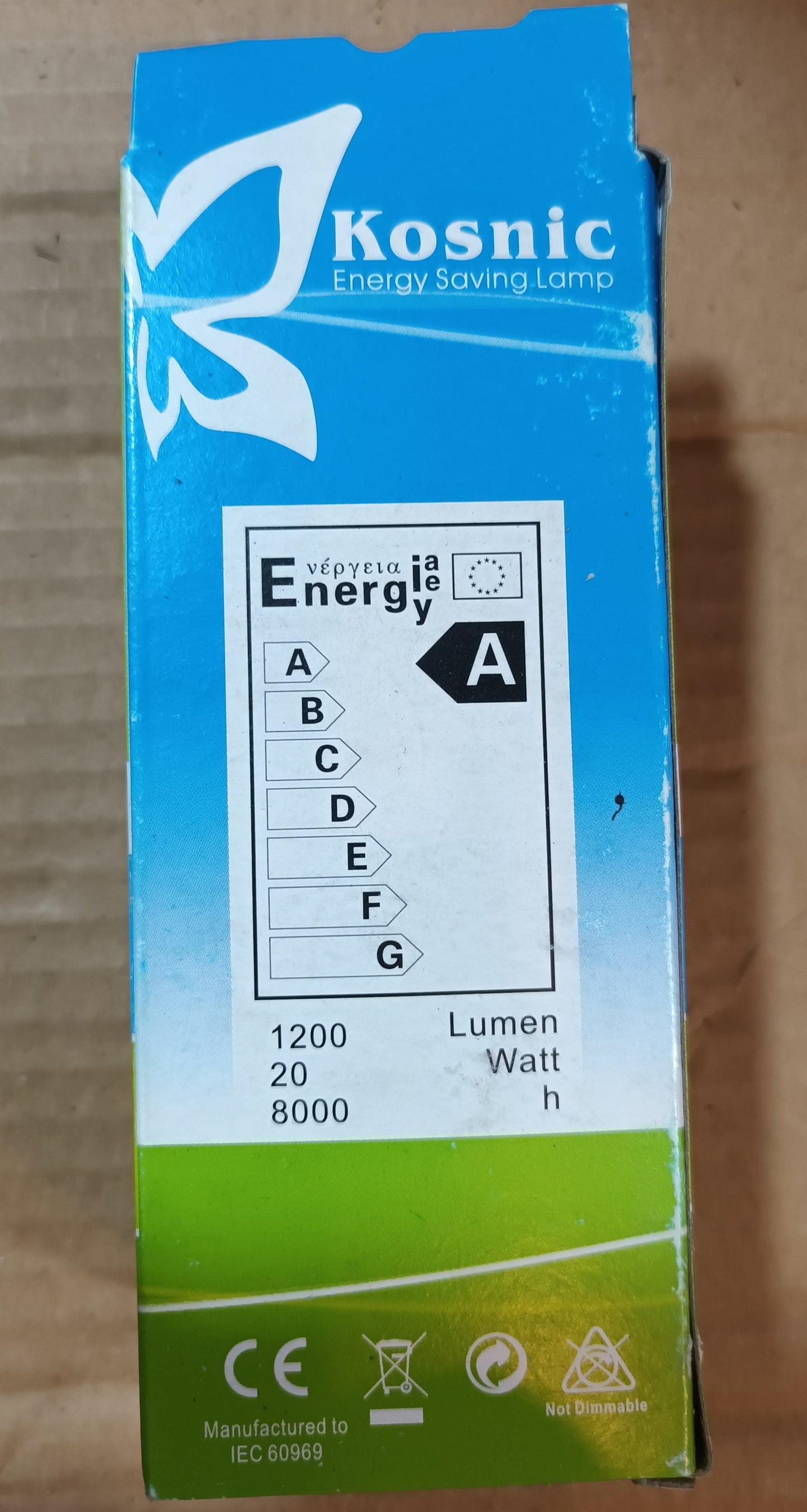Kosnic 20w CFL Spiral ES/E27 Daylight - E27-865