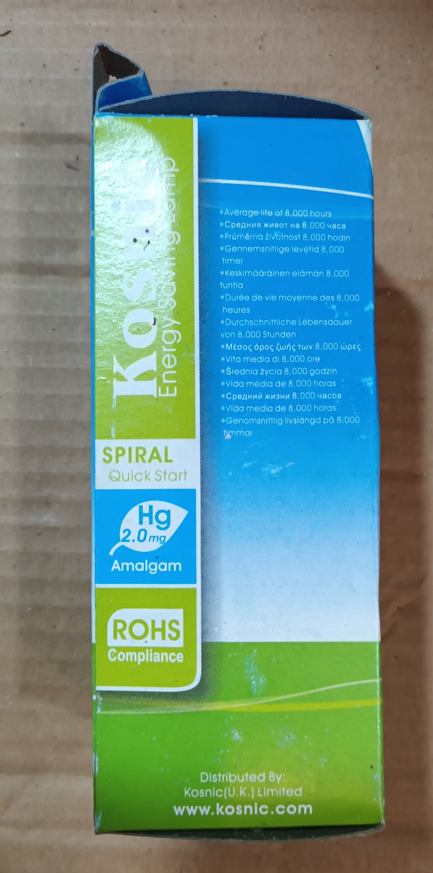 Kosnic 20w CFL Spiral ES/E27 Daylight - E27-865