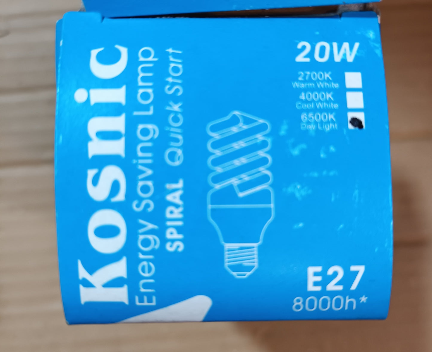 Kosnic 20w CFL Spiral ES/E27 Daylight - E27-865
