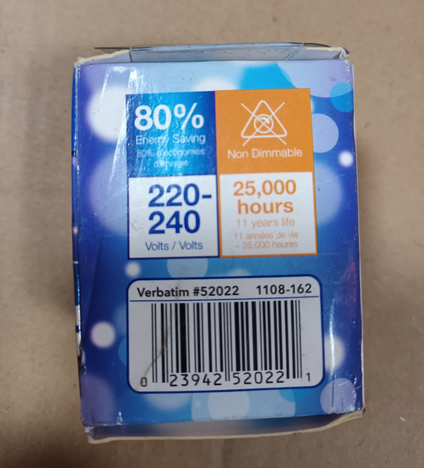 Vebatim LED GU10 4w long life 25,000h warm white