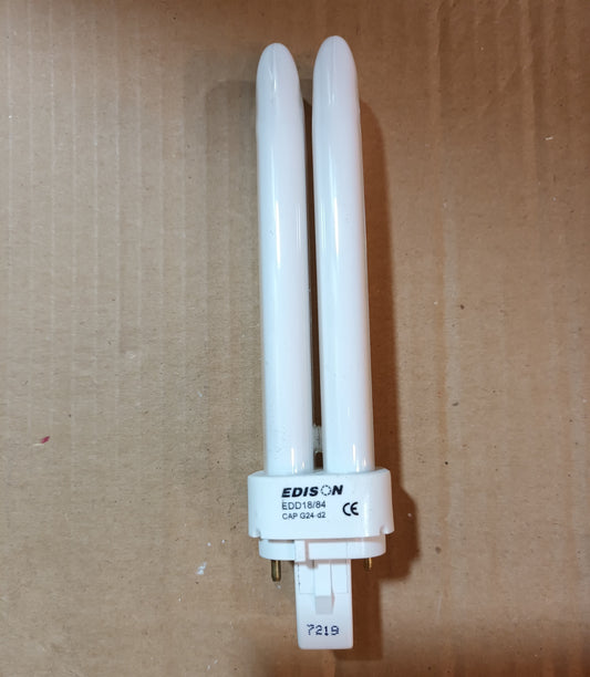 Edison lamps 18watt 2 pin G24 d2 cool white / 4000k From £2.20