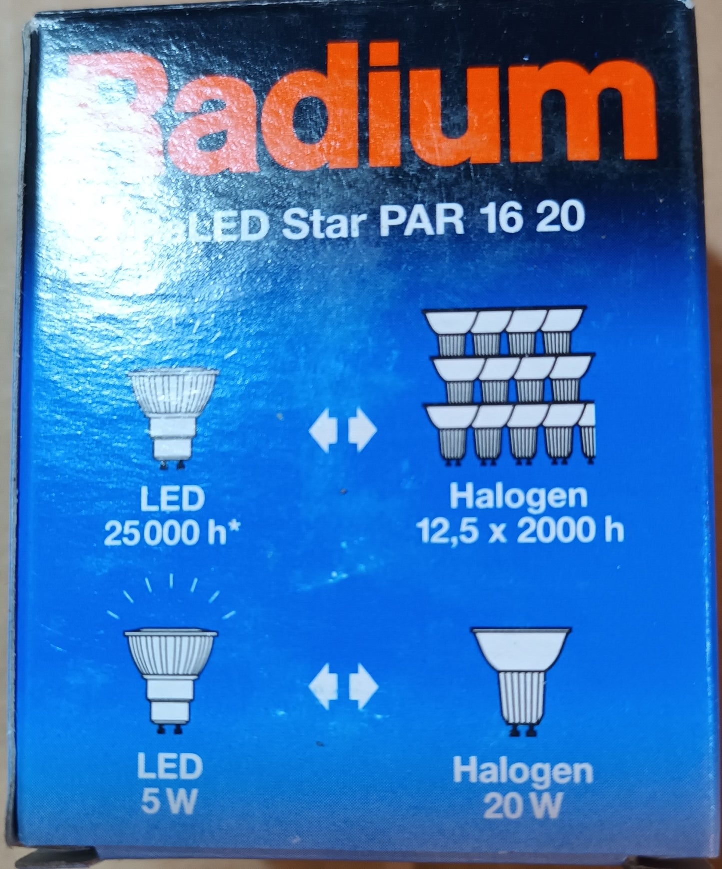 Radium LED Gu10 5 watt long life 25,000h