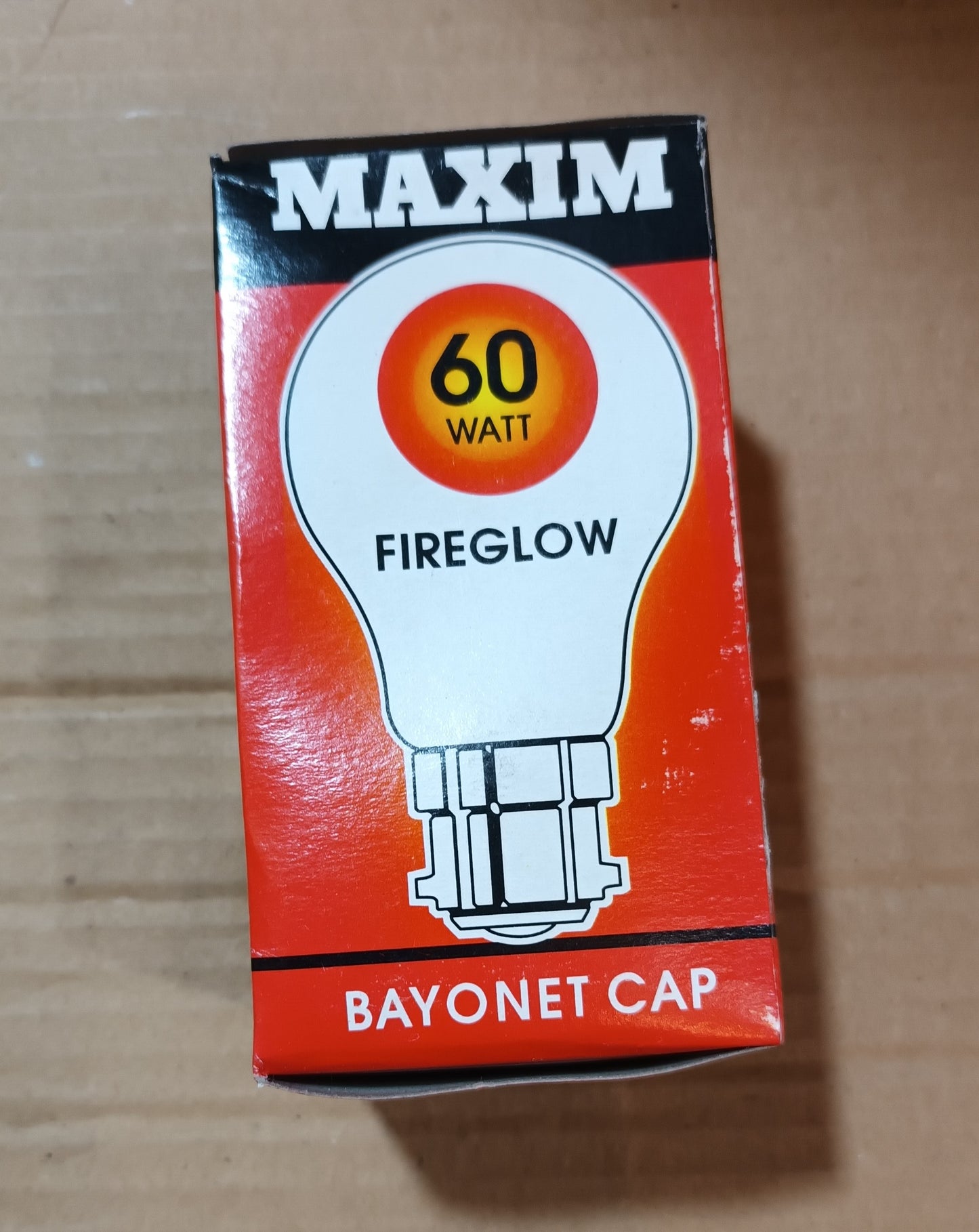 Maxim Fireglow Red 60W BC/B22 from only £1.25