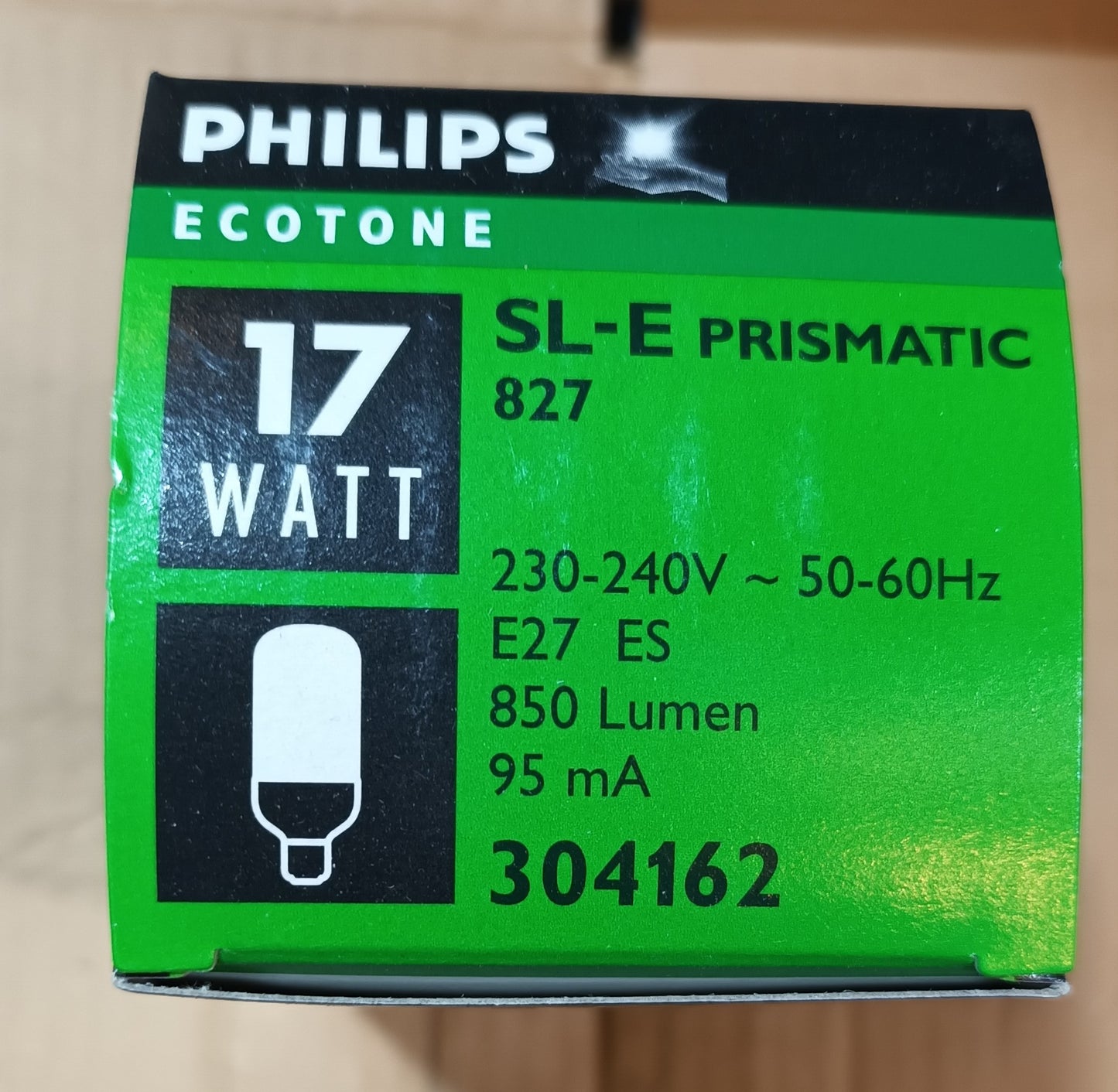 Philips sl-e Prismatic 17 watts = 75w ES / E27 warm white