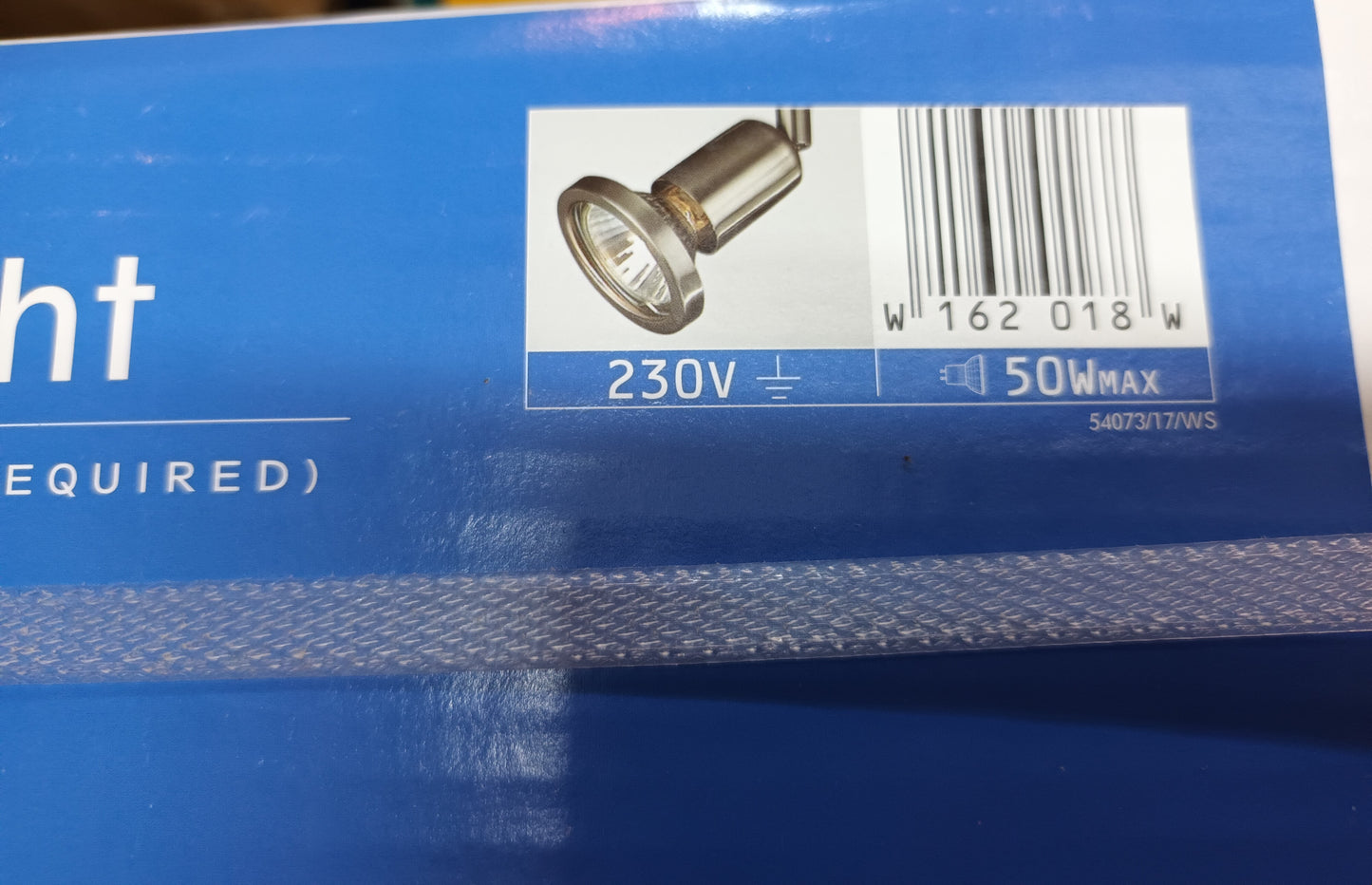 Triple bar spotlight fitting Brushed steel