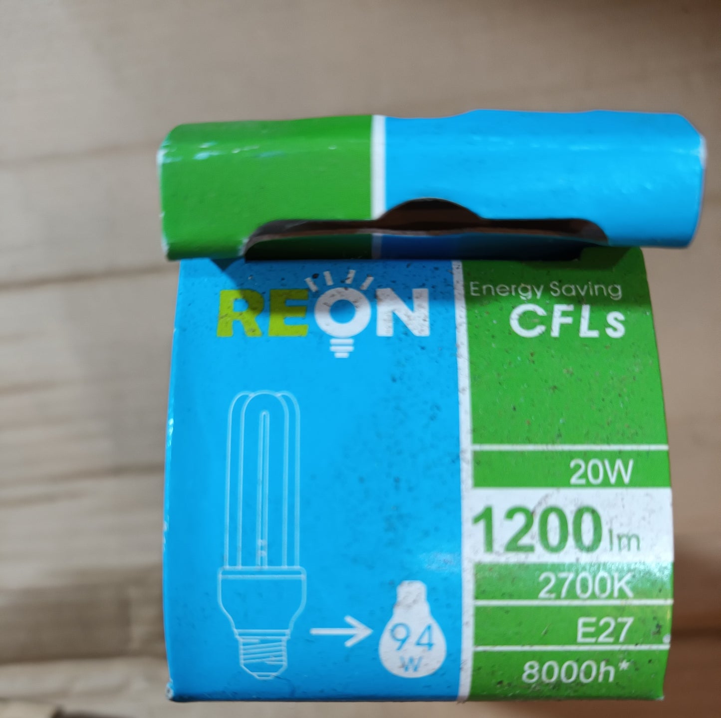 Energy Saving Light Bulbs 20w = 94w (1200lm) CFL warm white / 2700k ES / E27 by reon
