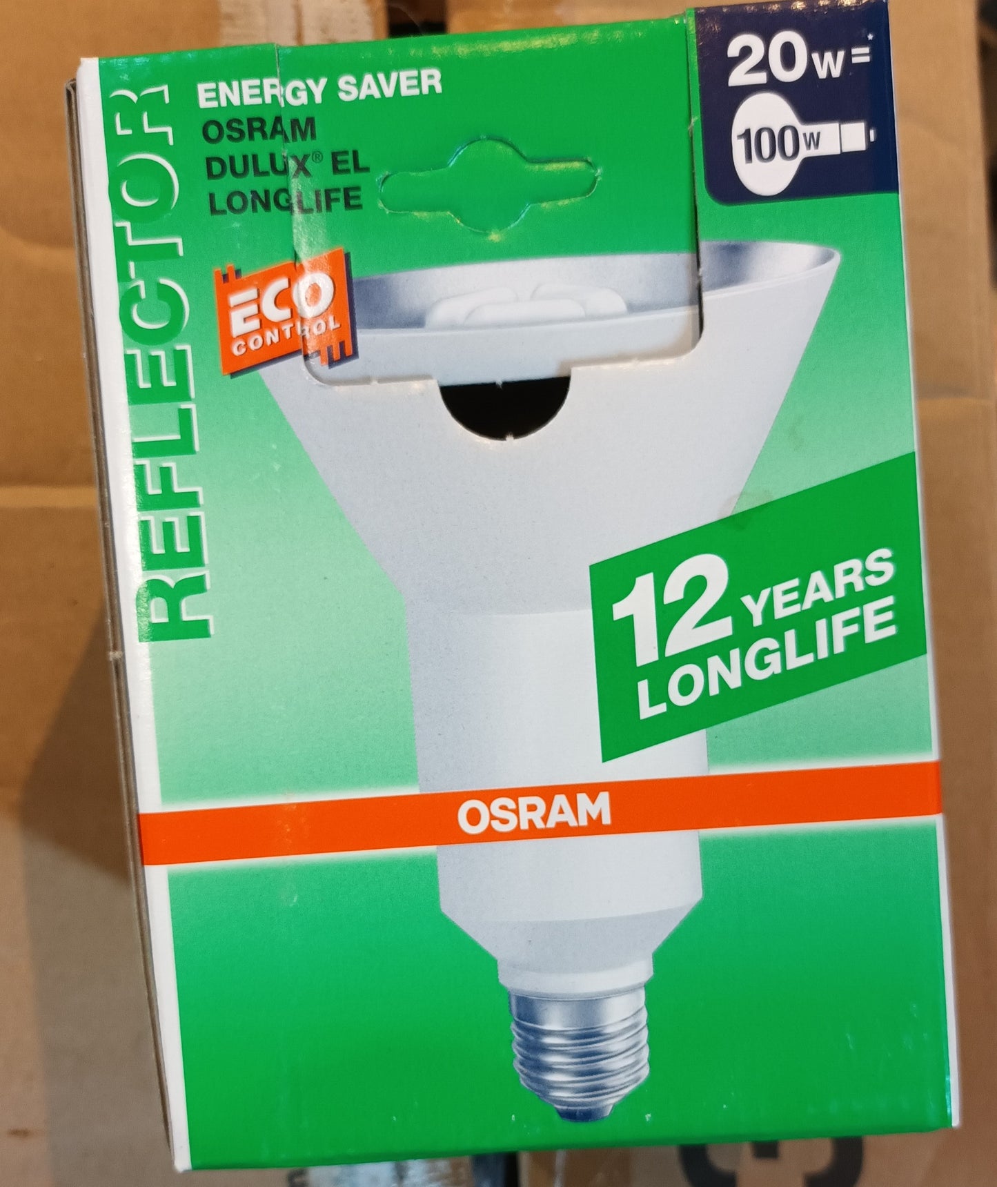 Dulux EL Long life 20W = 100wCFL E27 / ES Cap warm white by Osram