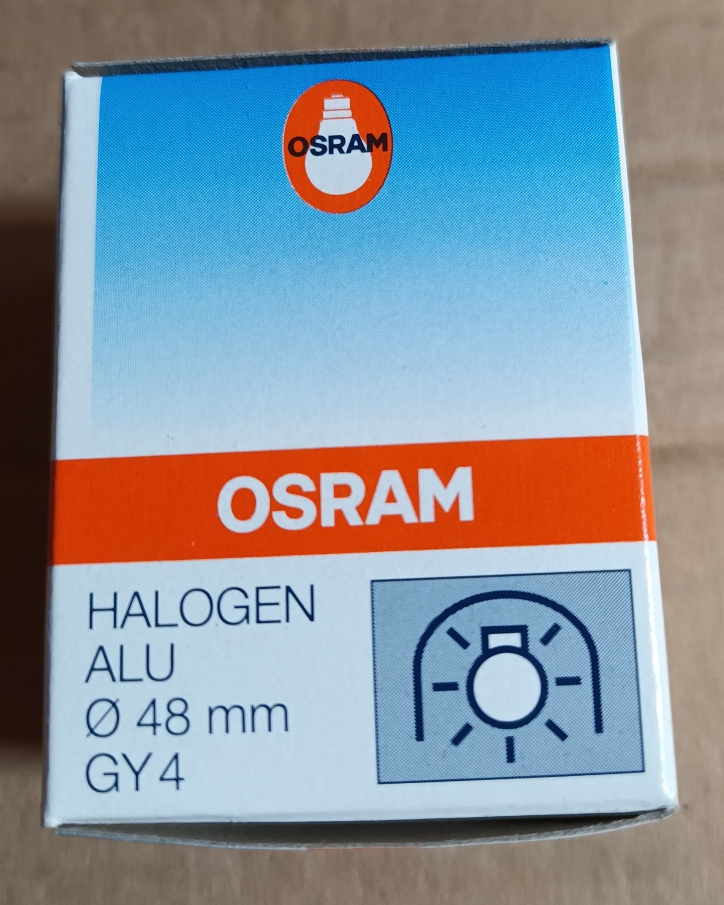 Osram 20W 12v Aluminium Halospot 48mm Reflector GY4 code 41900SP