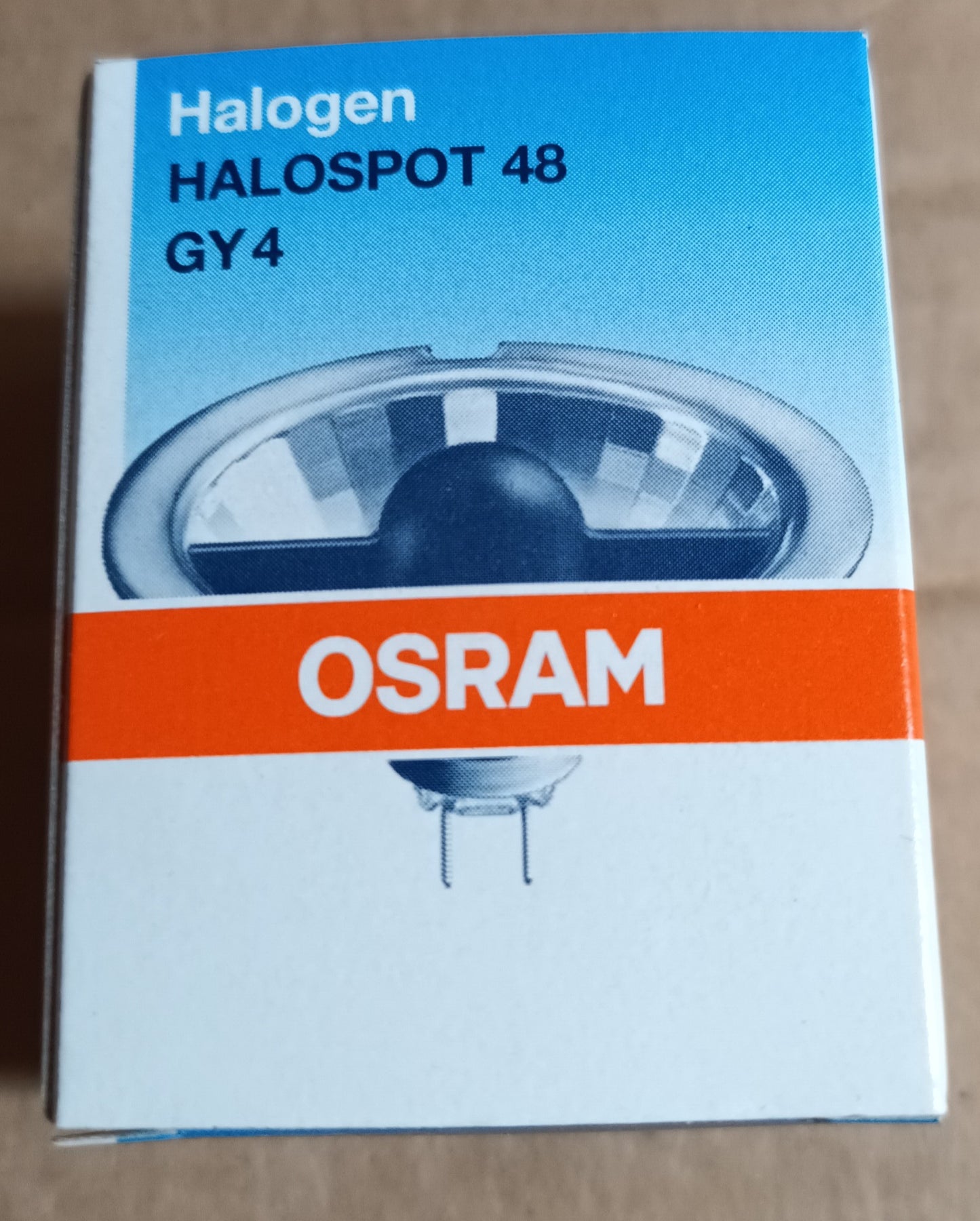 Osram 20W 12v Aluminium Halospot 48mm Reflector GY4 code 41900SP