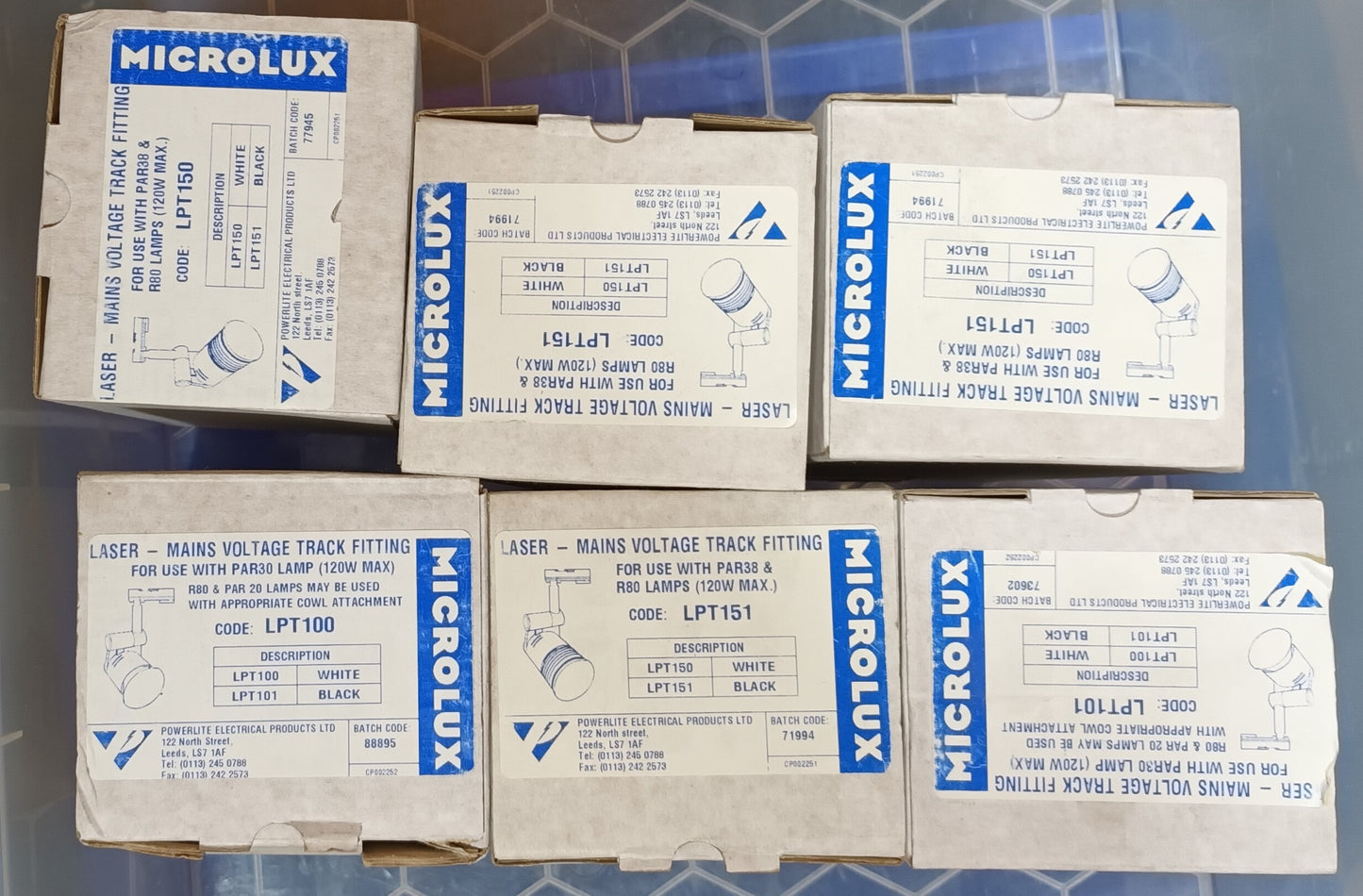 Microlux Laser-mains Voltage Track Fitting ES / E27cap
