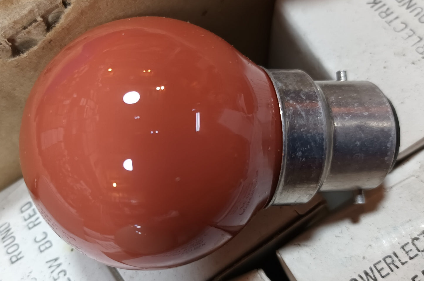 25watt 230v Coloured Golfball bulbs 45mm round BC / B22 From £0.70