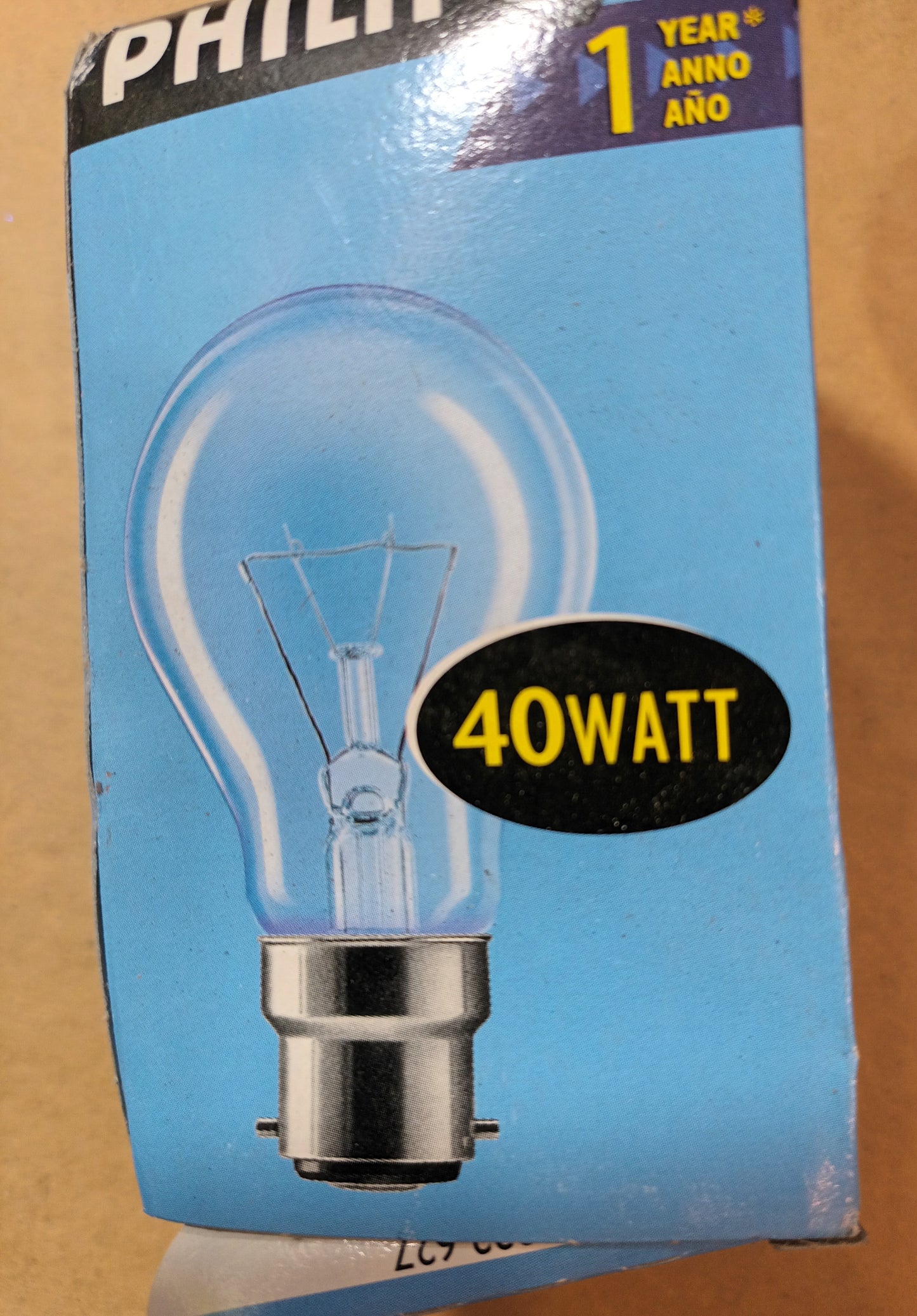 Fireglow 40watt BC / B22 Bayonet Cap, Red Glow GLS Incandescent Lamps Philips bulbs