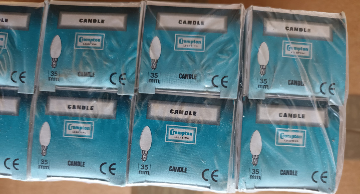 15W Candle Clear BC / B22 bayonet cap Incandescent Lamps by Crompton