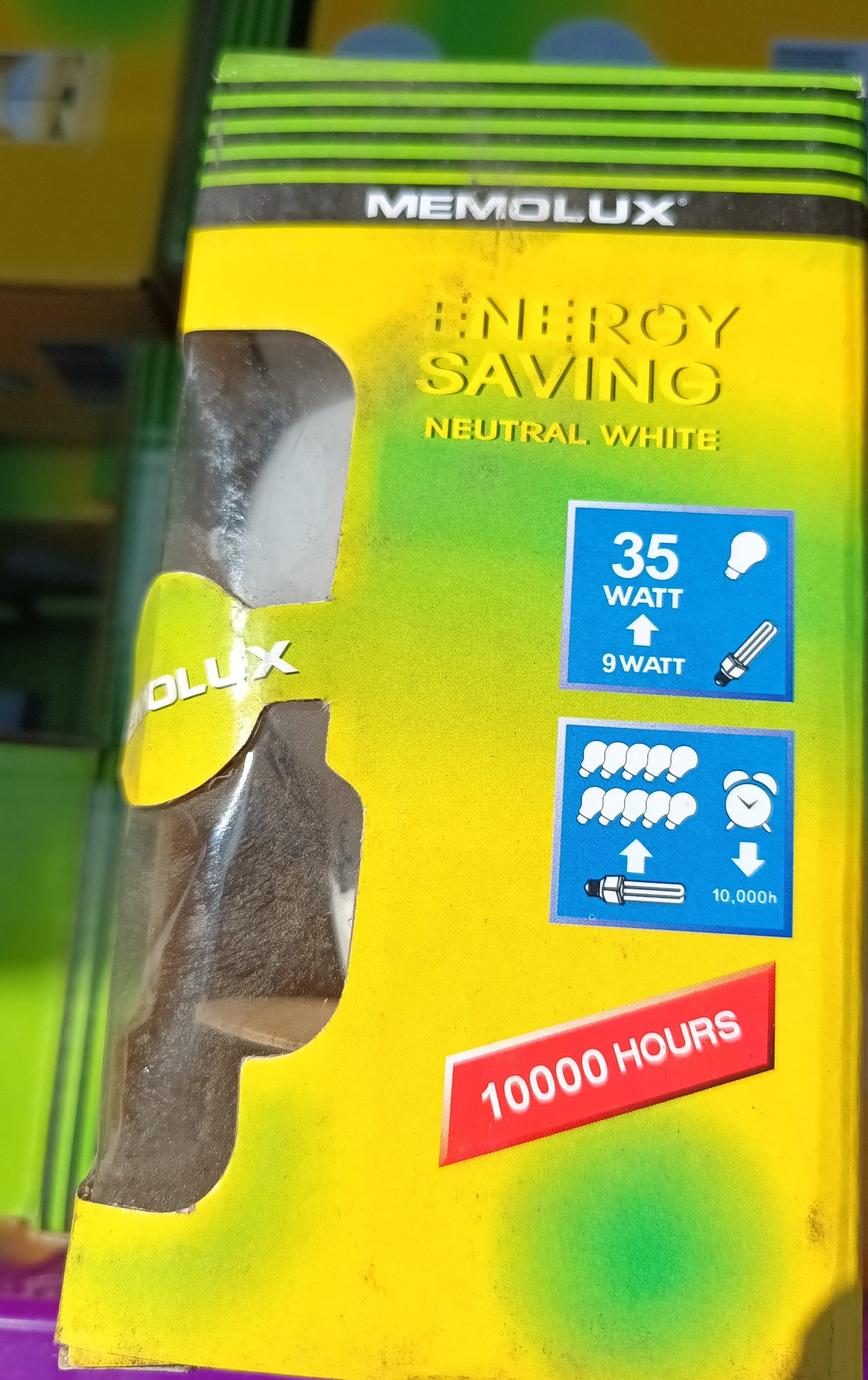 9 Watt Energy Saving Lamp ES /E27 cap Cool White / 4,000k by Memolux