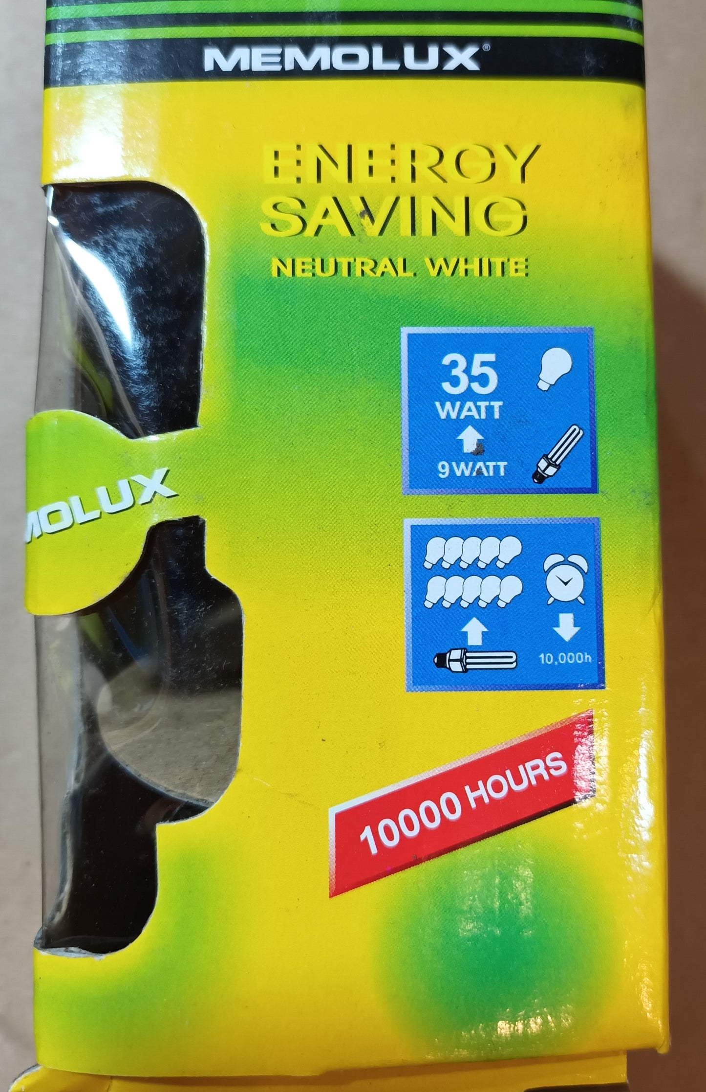 Memolux Energy Saving 9 Watts = 35w BC / B22 cap Cool White 4000k