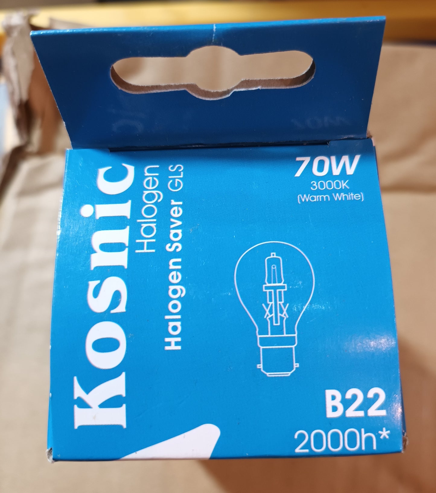 GLS Halogen Clear 70watt ( 1200LM ) BC / B22 cap by Kosnic