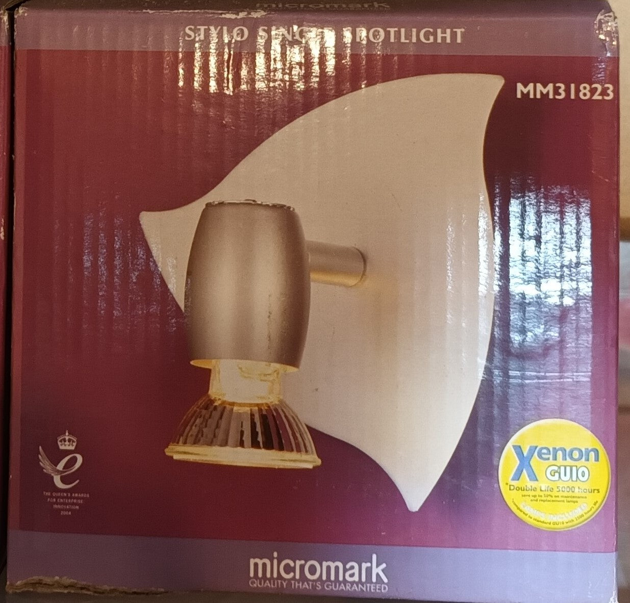 Wall / Ceiling Light Stylo Single GU10 Spotlight by Micromark