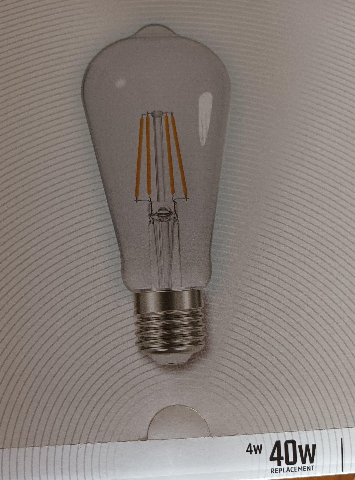 ST64 LED 4W Cool White / 4000K ES / E27 / Dimmable Twin pack