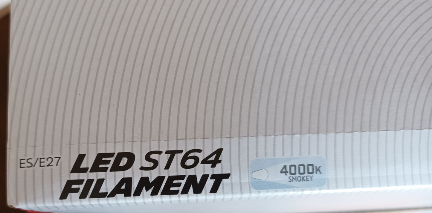 ST64 LED 4W Cool White / 4000K ES / E27 / Dimmable Twin pack
