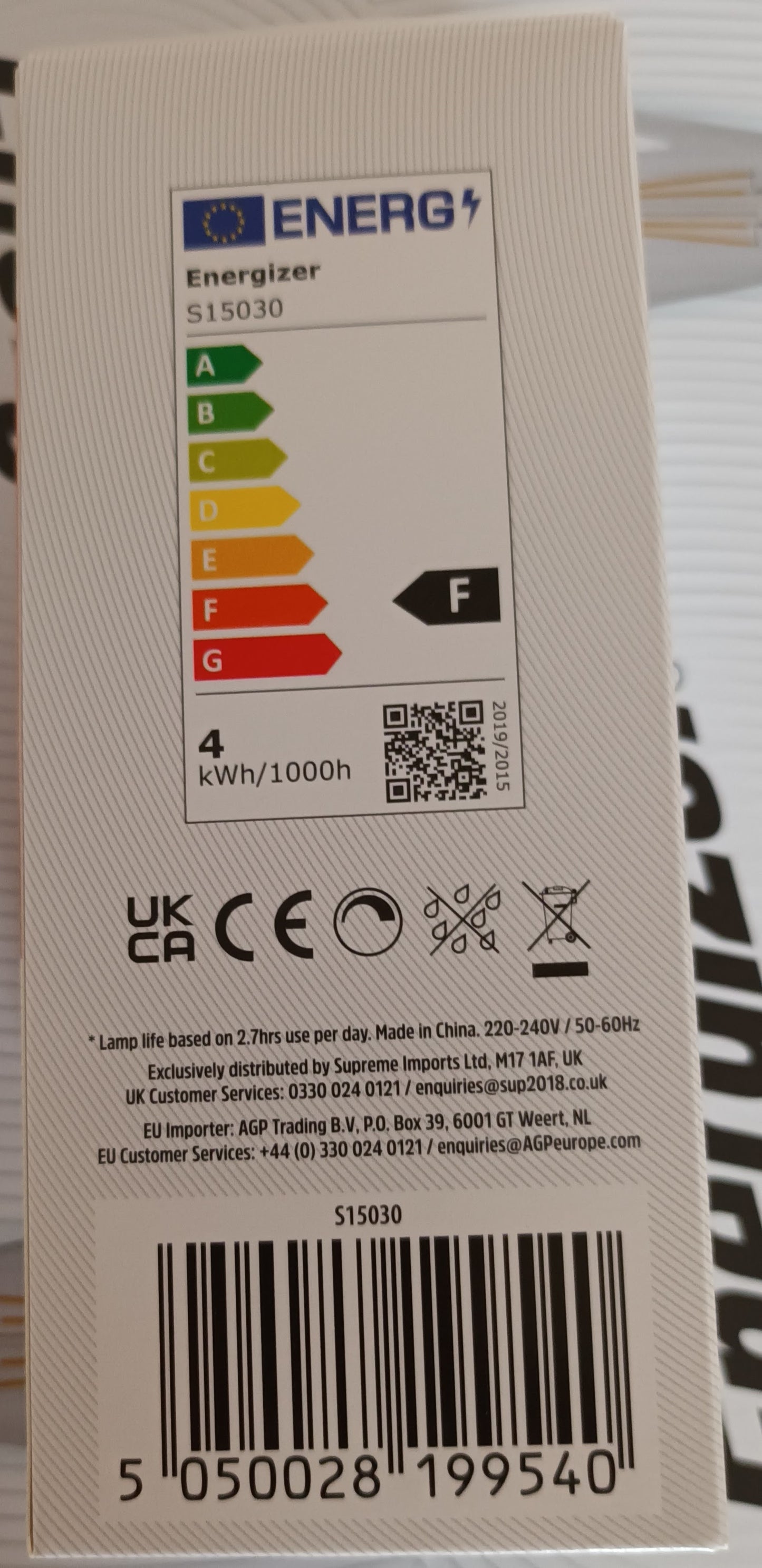 ST64 LED 4W Cool White / 4000K ES / E27 / Dimmable Twin pack