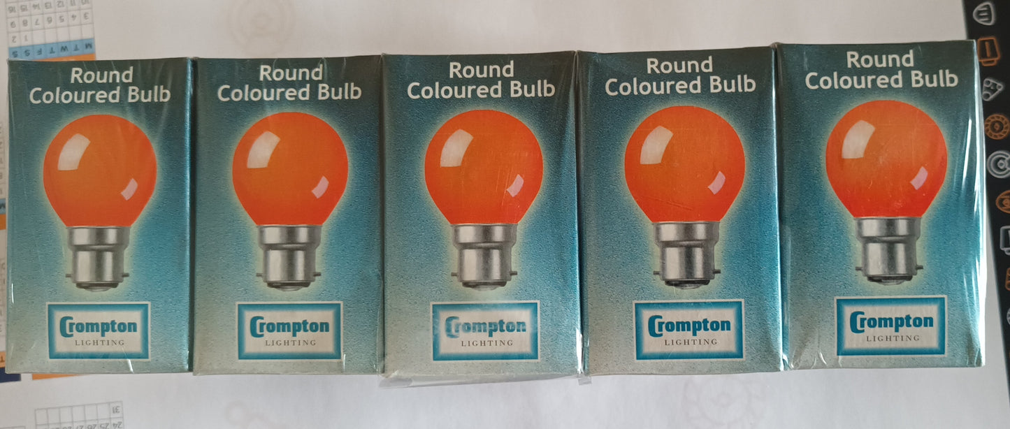 Ten X Golfball Red 25W BC / B22 By Crompton