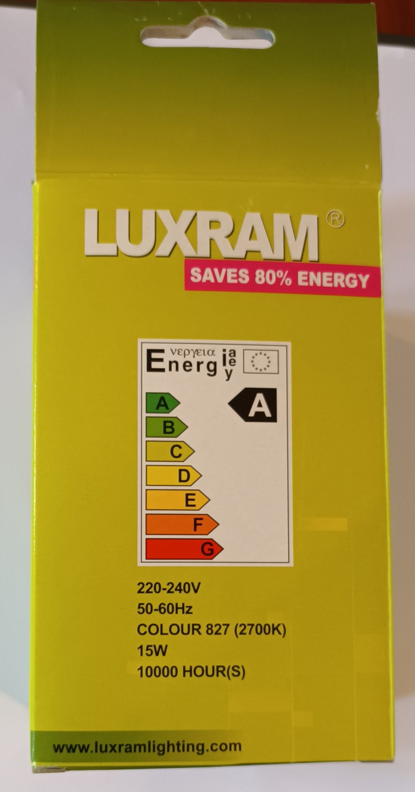 R80 ENERGY SAVER 15W WARM WHITE ES / E27