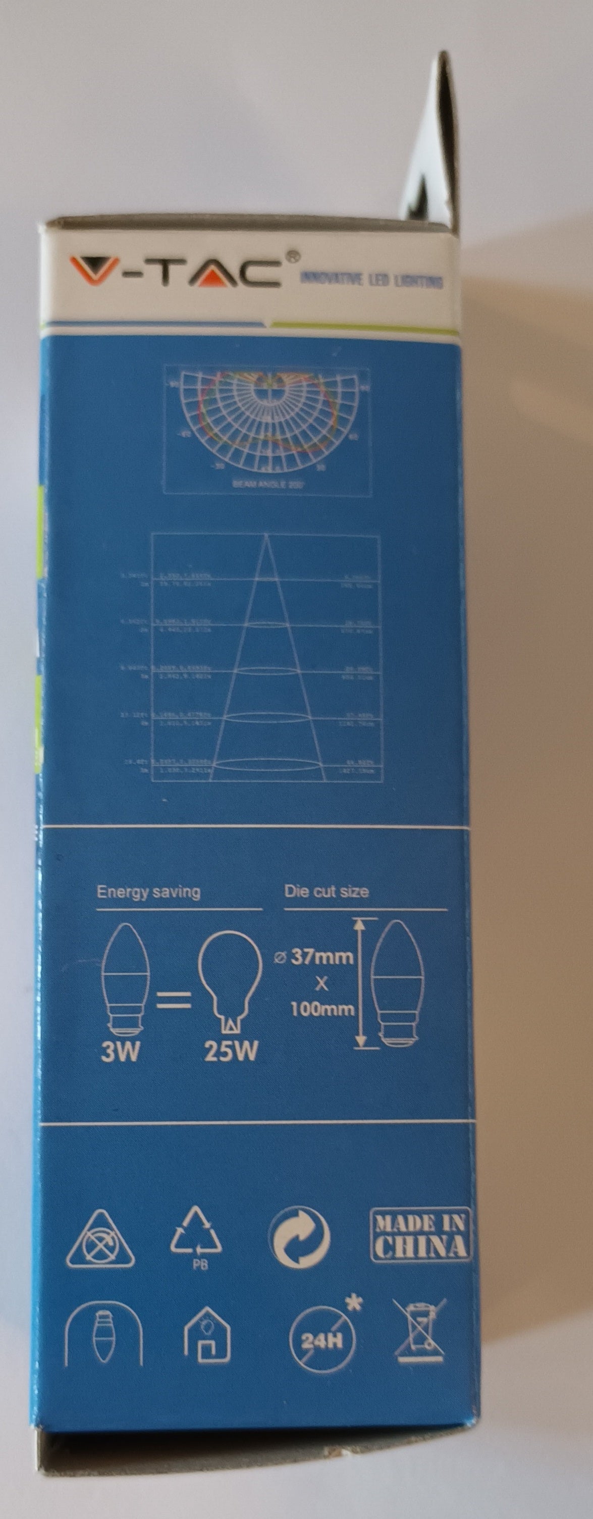 Candle LED 3 WATT BC / B22 warm white opal from £2.20