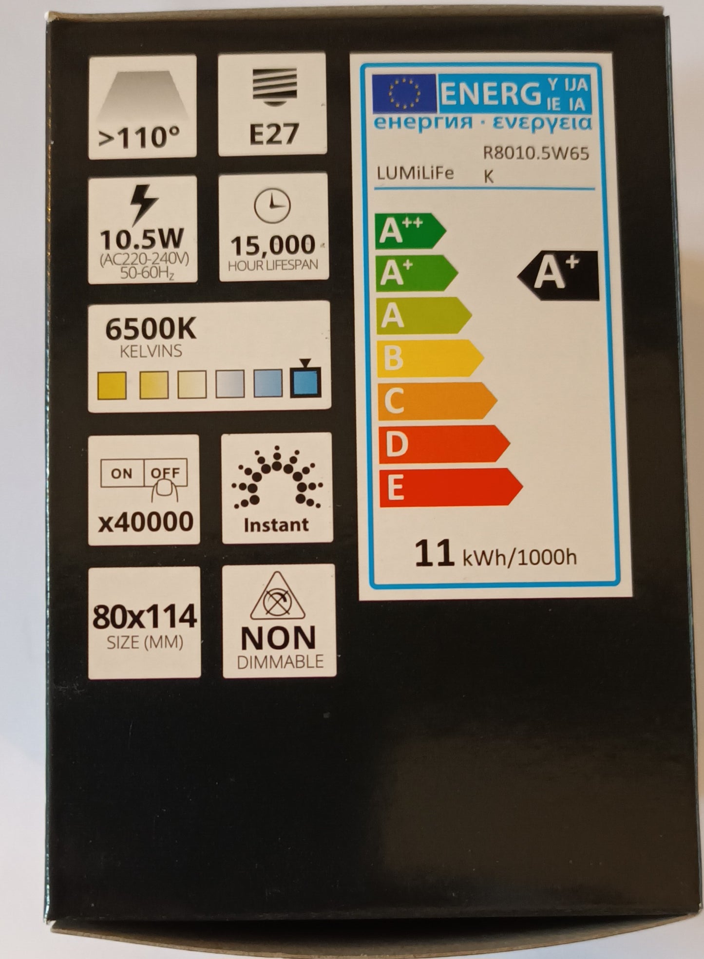 R80 LED 10.5w Daylight es / e27 energy saver by Lumilife