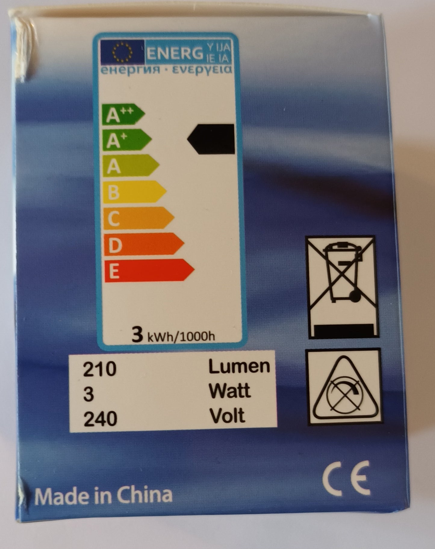 LED GU10 Dusk Till Dawn 3 watt cool white 50,000h