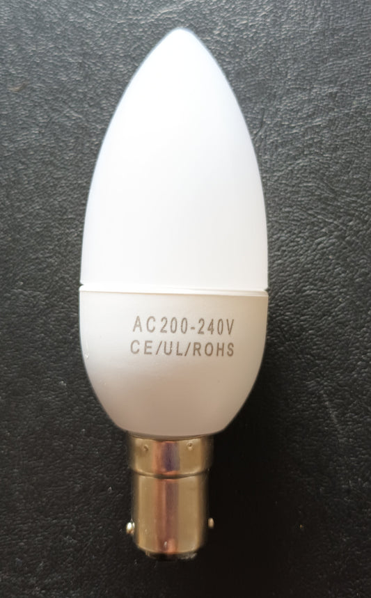 SBC Candle LED 3 watt warm white
