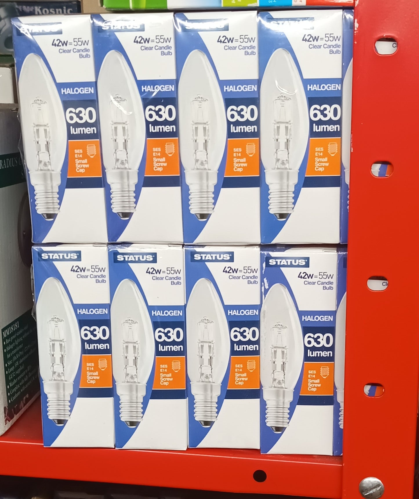 Ten X 42Watts Halogen Candle SES / E14 Clear 10 For Only £11