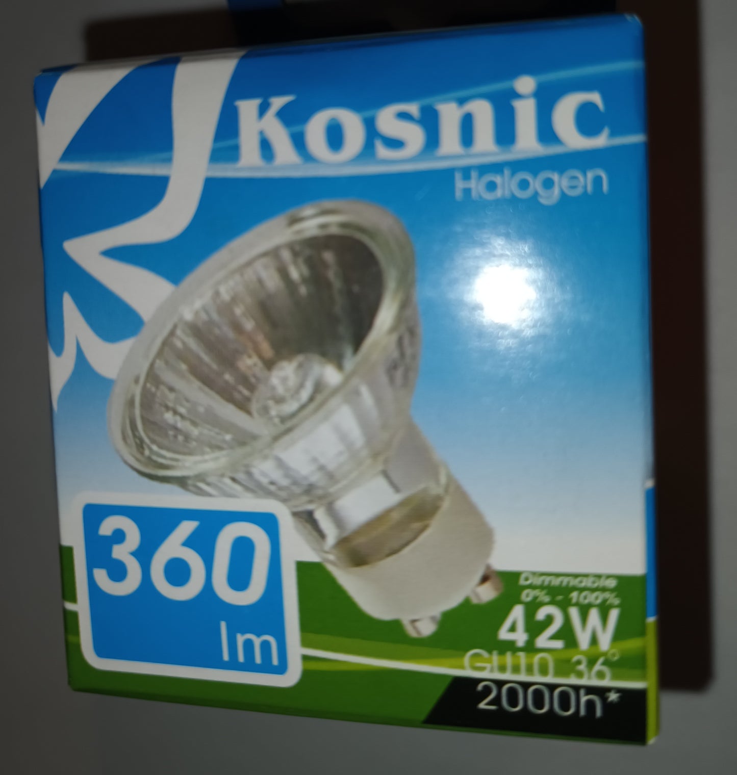 Kosnic GU10 Halogen 42 watt Warm white / 3000k pack of Ten £13