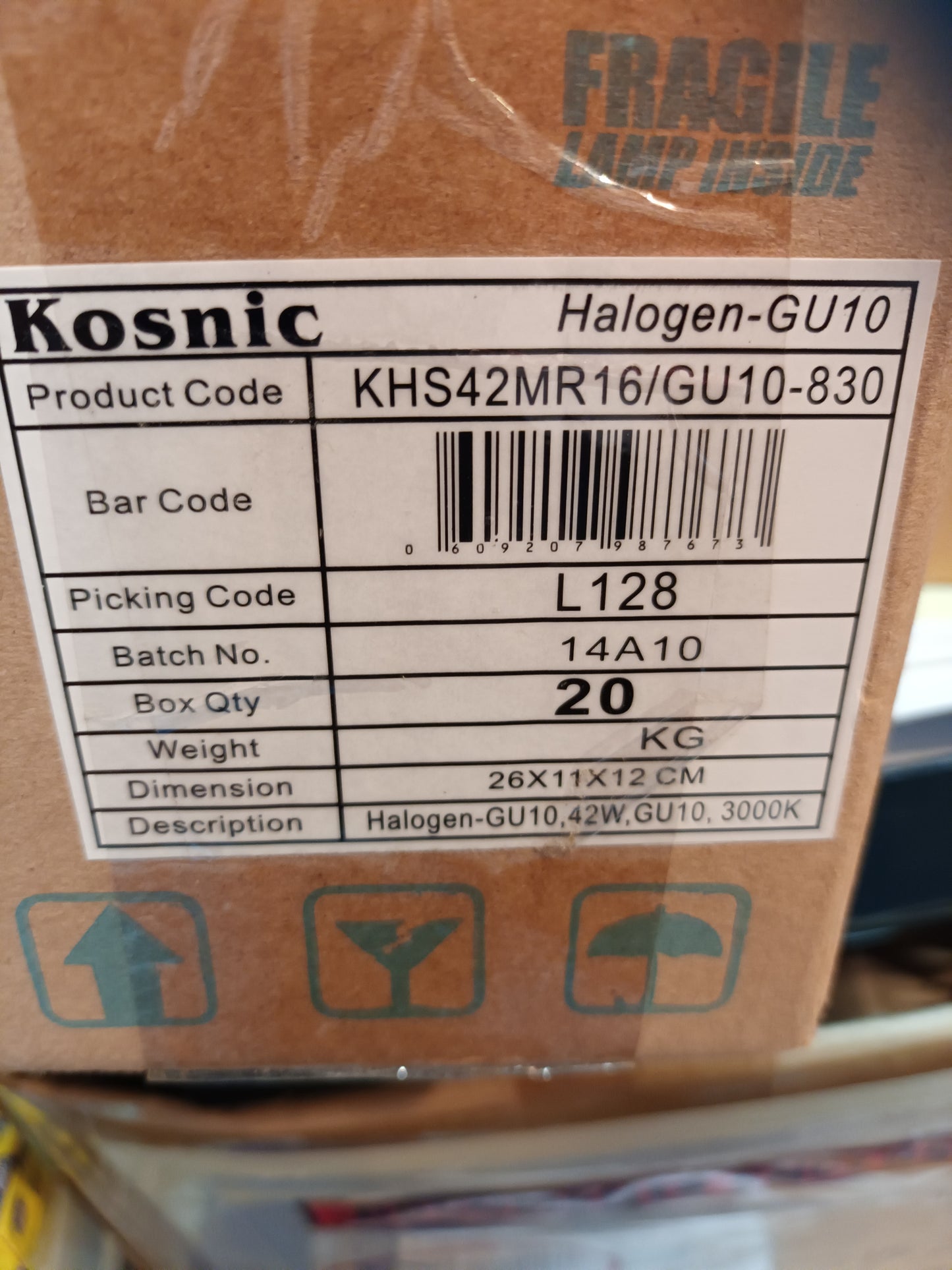 GU10 42watts = 360lm halogen BY Kosnic