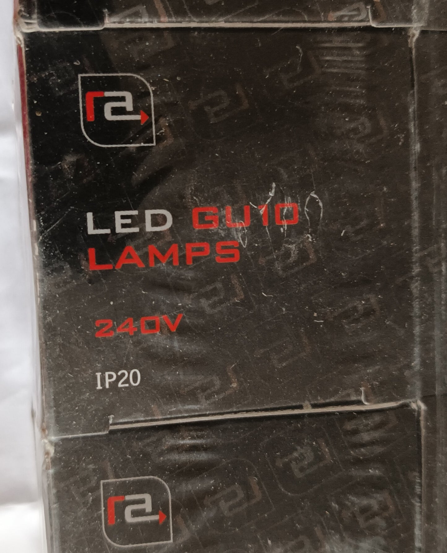 GU10 3 Watt warm white by Red arrow Ten Pack