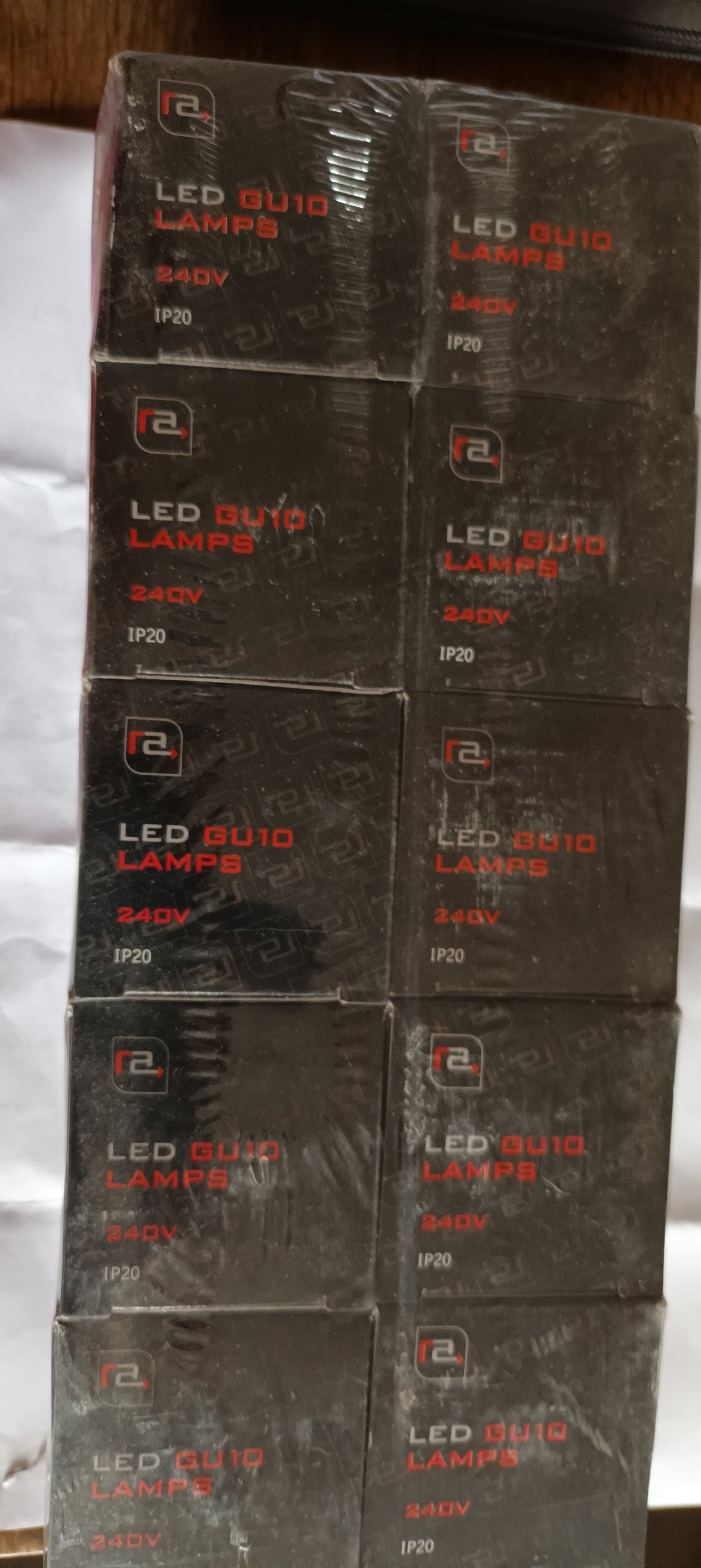 GU10 3 Watt warm white by Red arrow Ten Pack