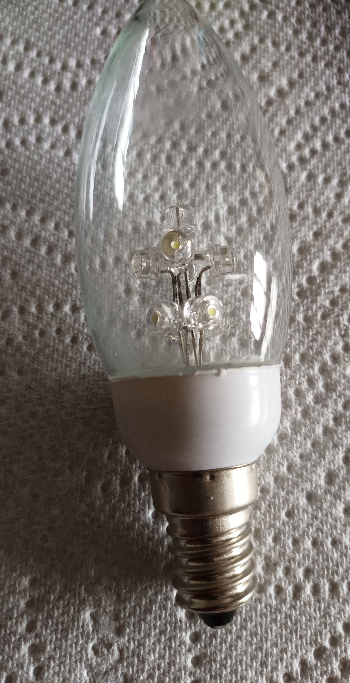 LED Candle 1 watt ses / E14 Daylight star tree type Pack of 5