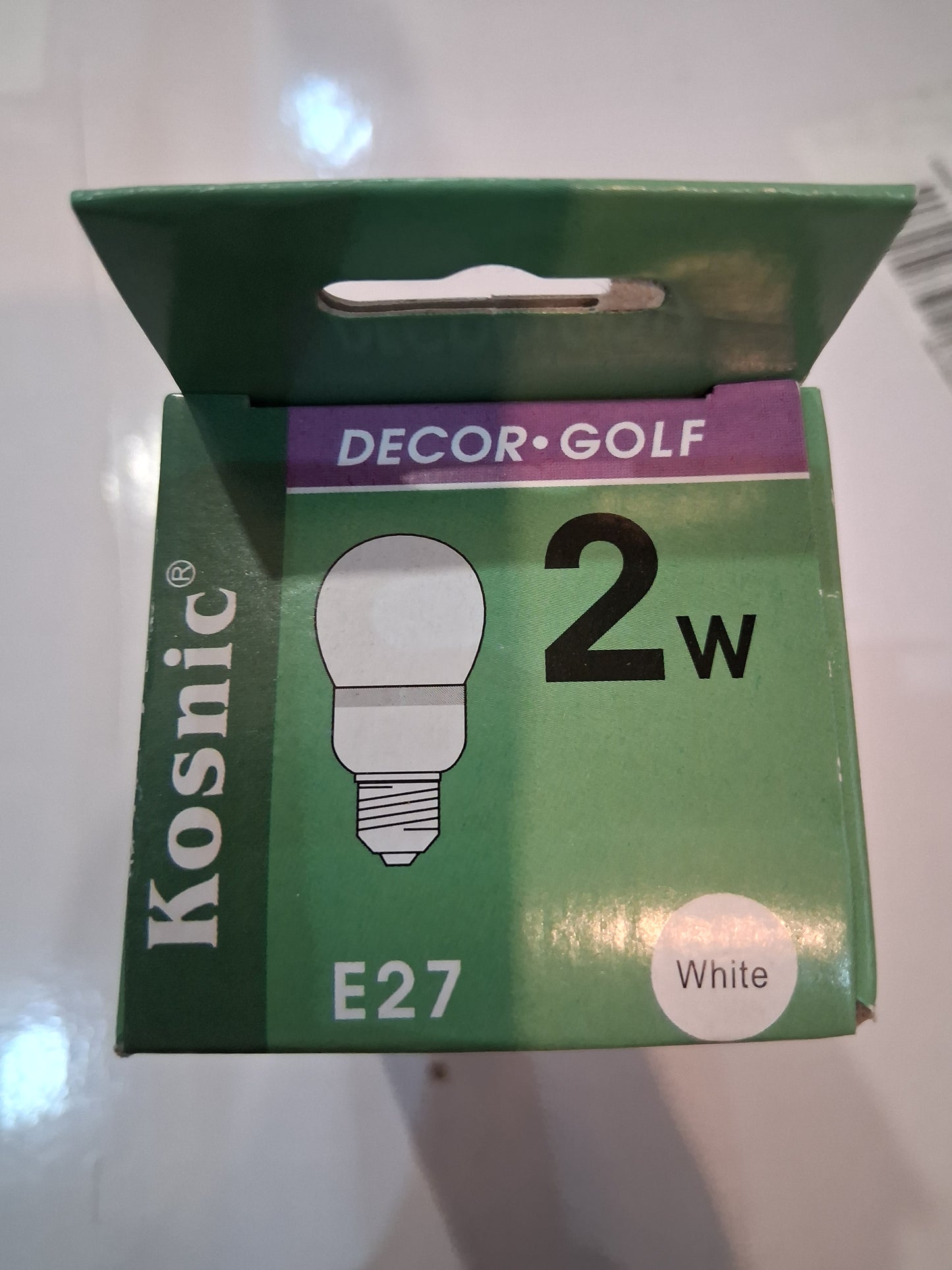 Golf Ball 2 watts ES / E27 white by kosnic ip65 Outdoor life 50,000h from £3