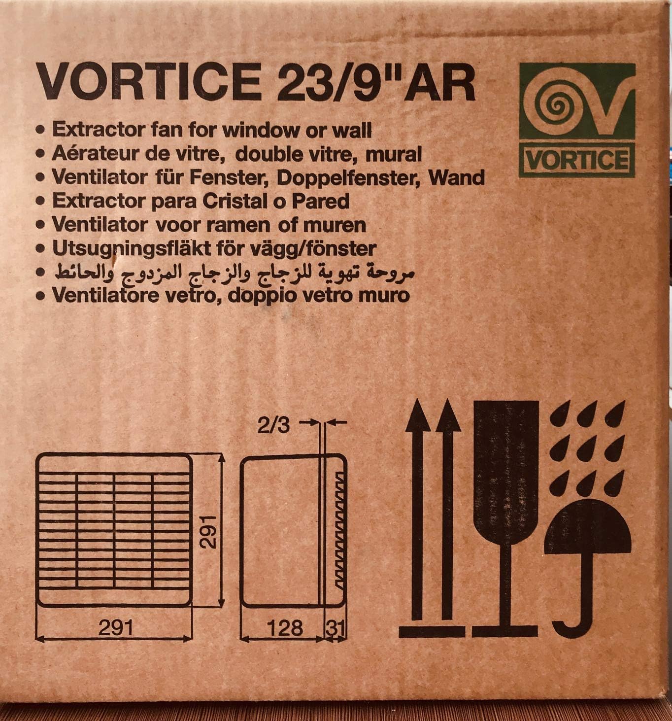 Vortice - Exhaust Fan 23/9' (White) Model 12760