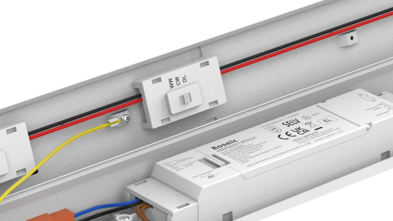 Kosnic Niva II 4FT 30w Twin LED Batten CCT Switchable | KBTN30LS3/SCT