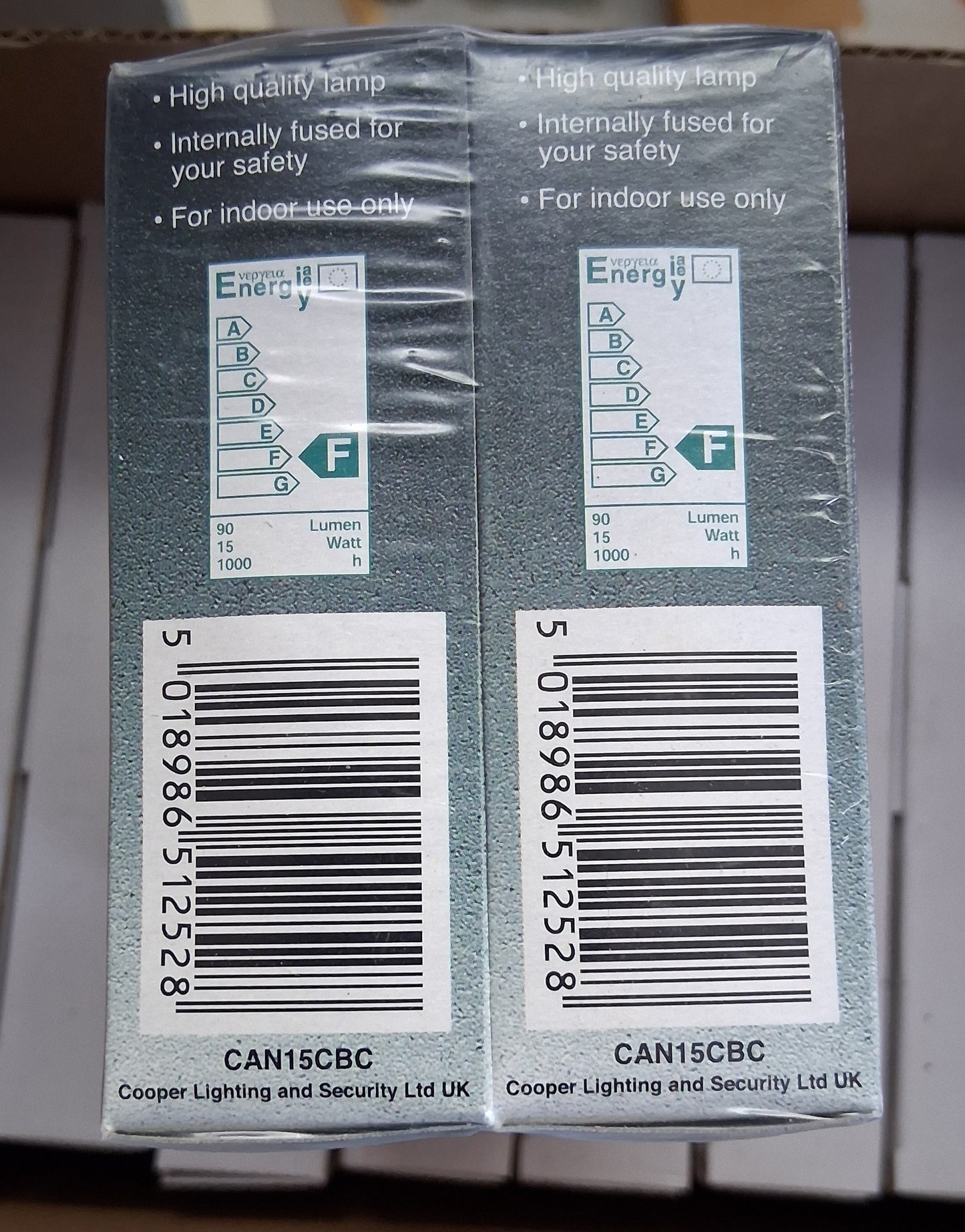 15 Watt candle BC / B22 Clear by Crompton pack of ten £22