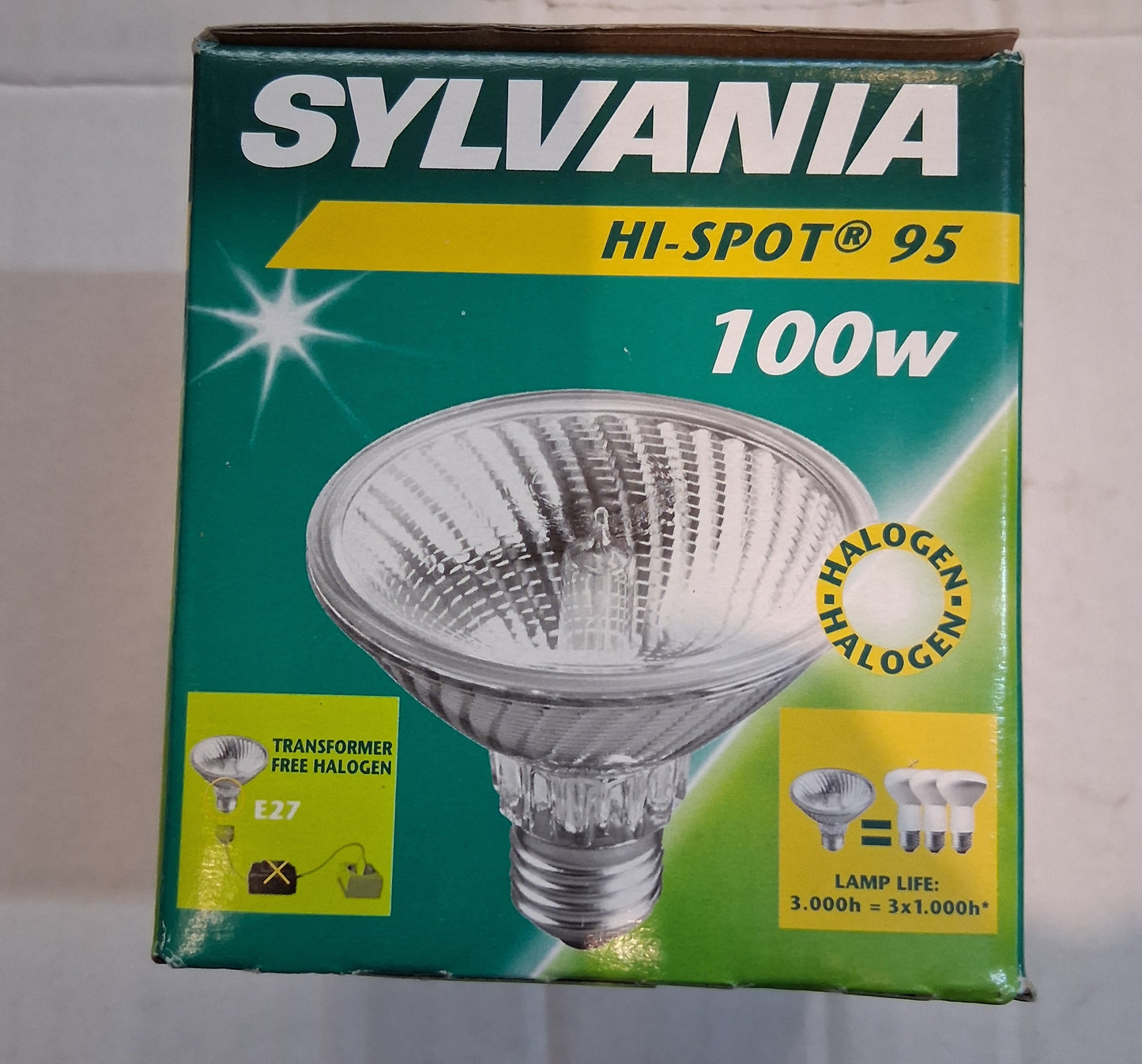 Par30 / Hi - Spot 95 Flood ES / E27 100 Watt Twin Pack By Sylvania