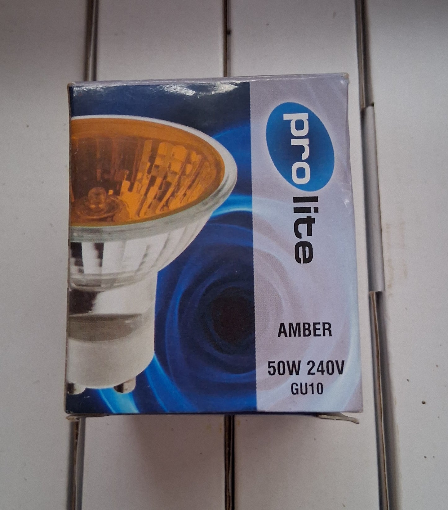 Coloured Gu10 50W amber packs of 4