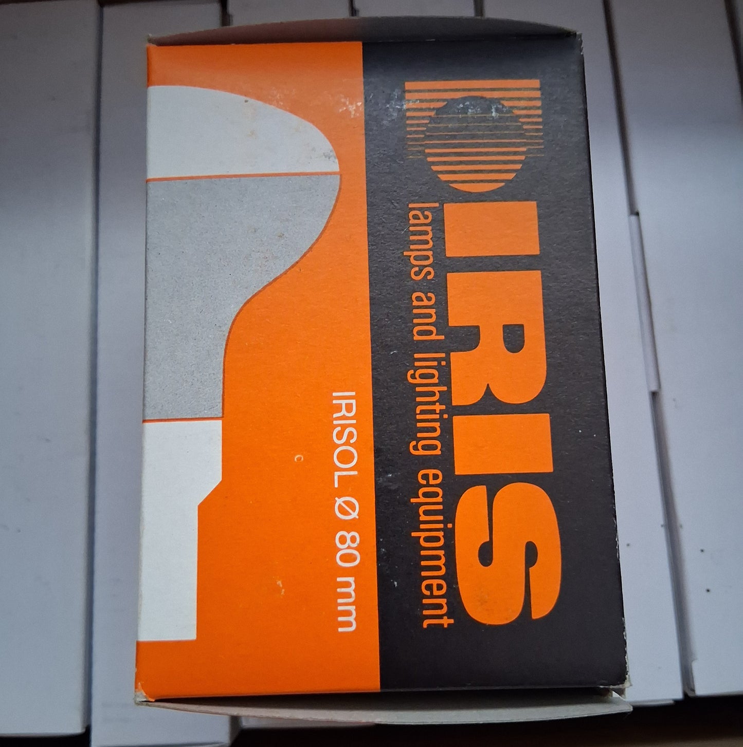 R80 100 watt ES / E27 cap yellow by iris france