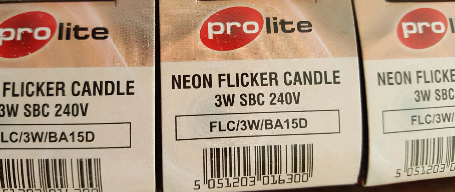 Flicker Flame Candle 3W SBC/B15 - Beachcomber Lighting